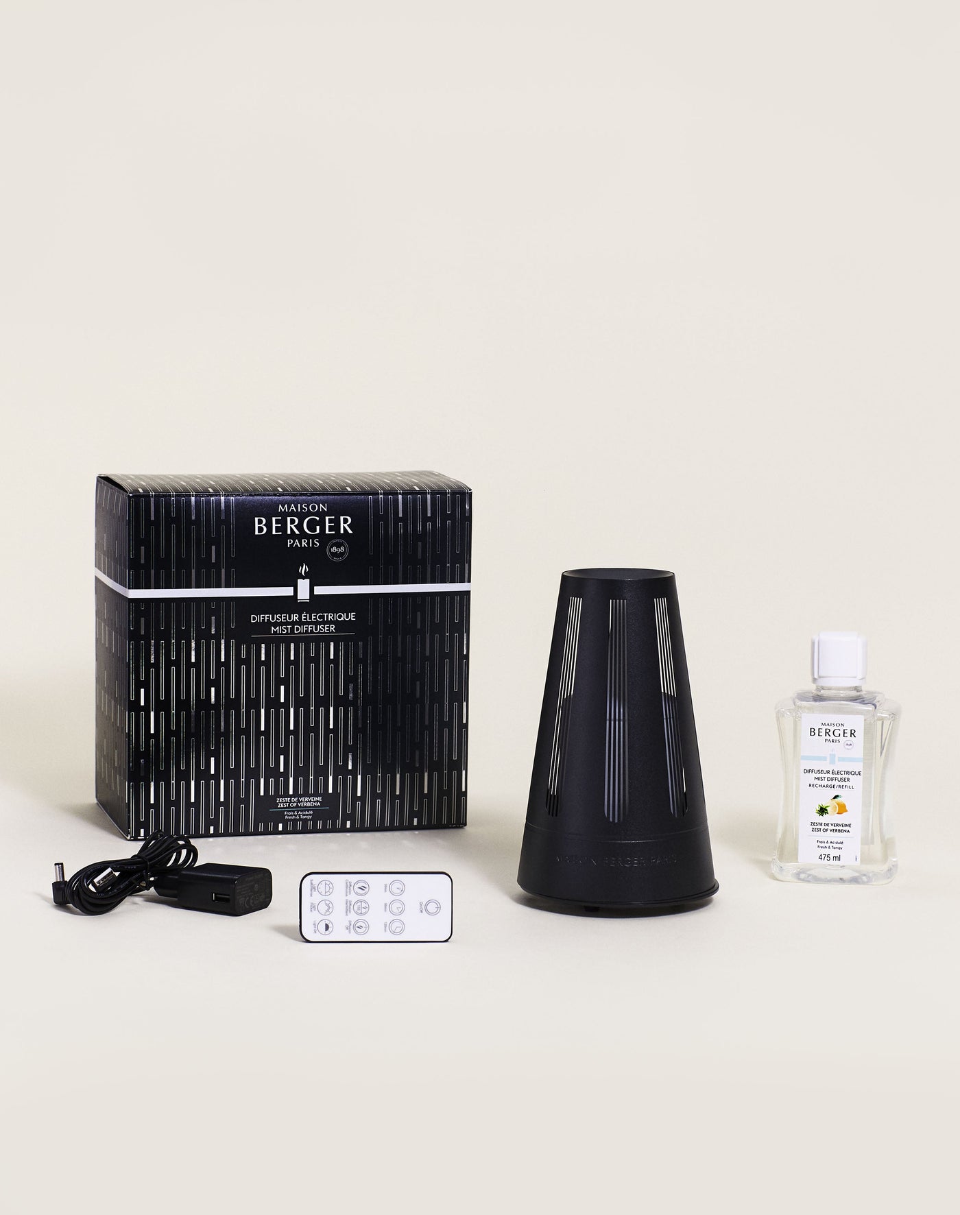 Difusor eléctrico Amphora Noir Satiné