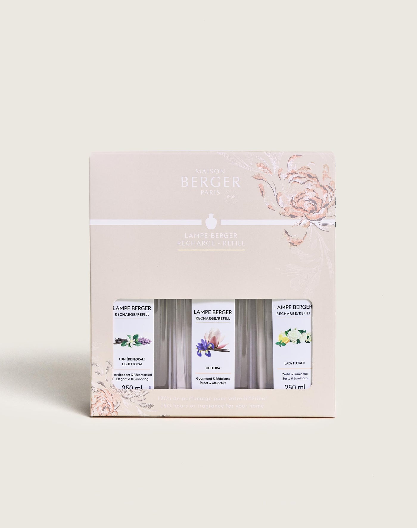 Cofre 3 recargas lámpara Berger Ophelia 250ml