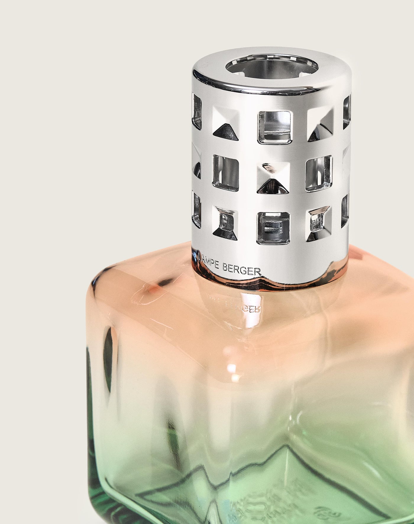 Cofre lámpara Berger Glaçon Pêche/Verte