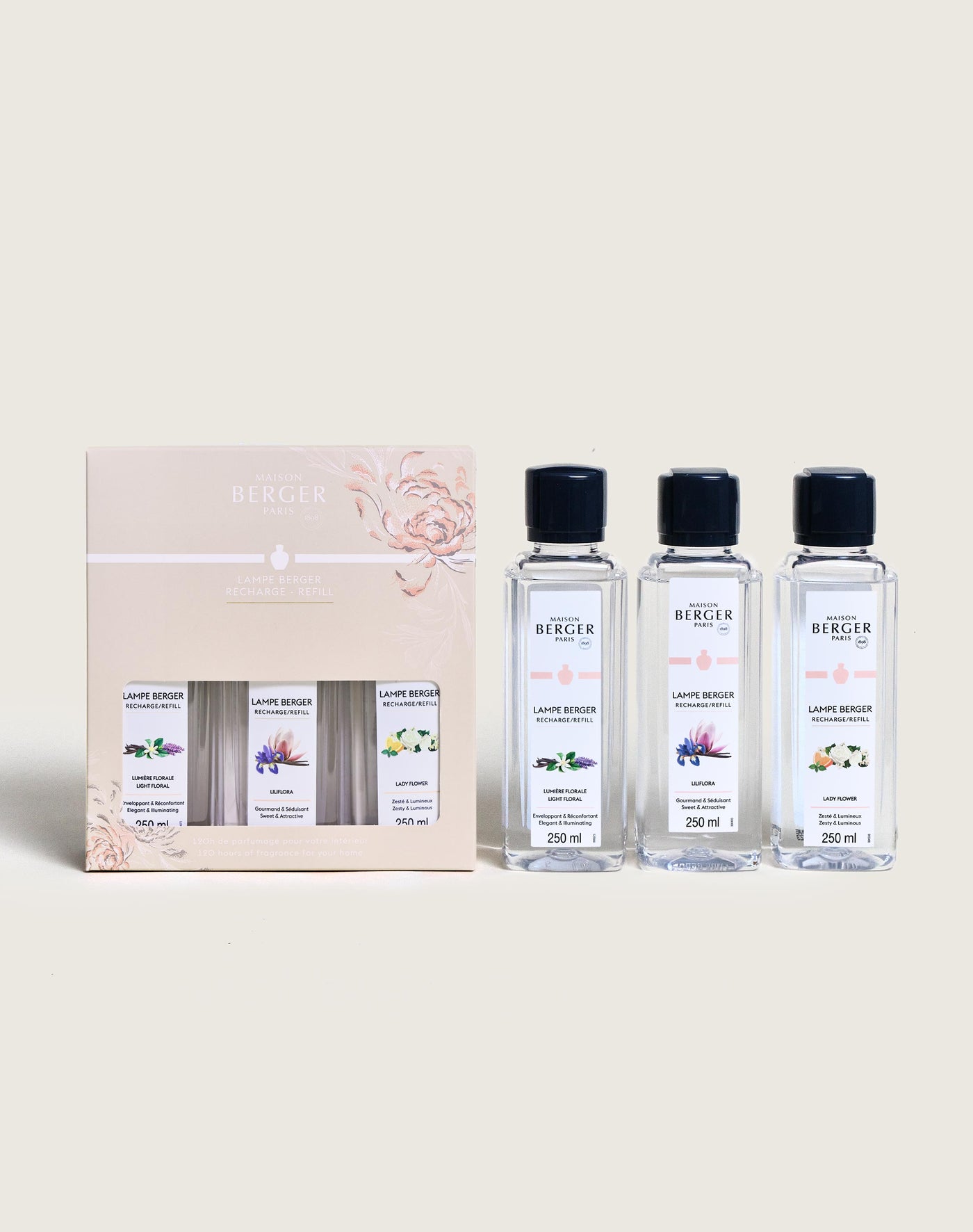 Cofre 3 recargas lámpara Berger Ophelia 250ml