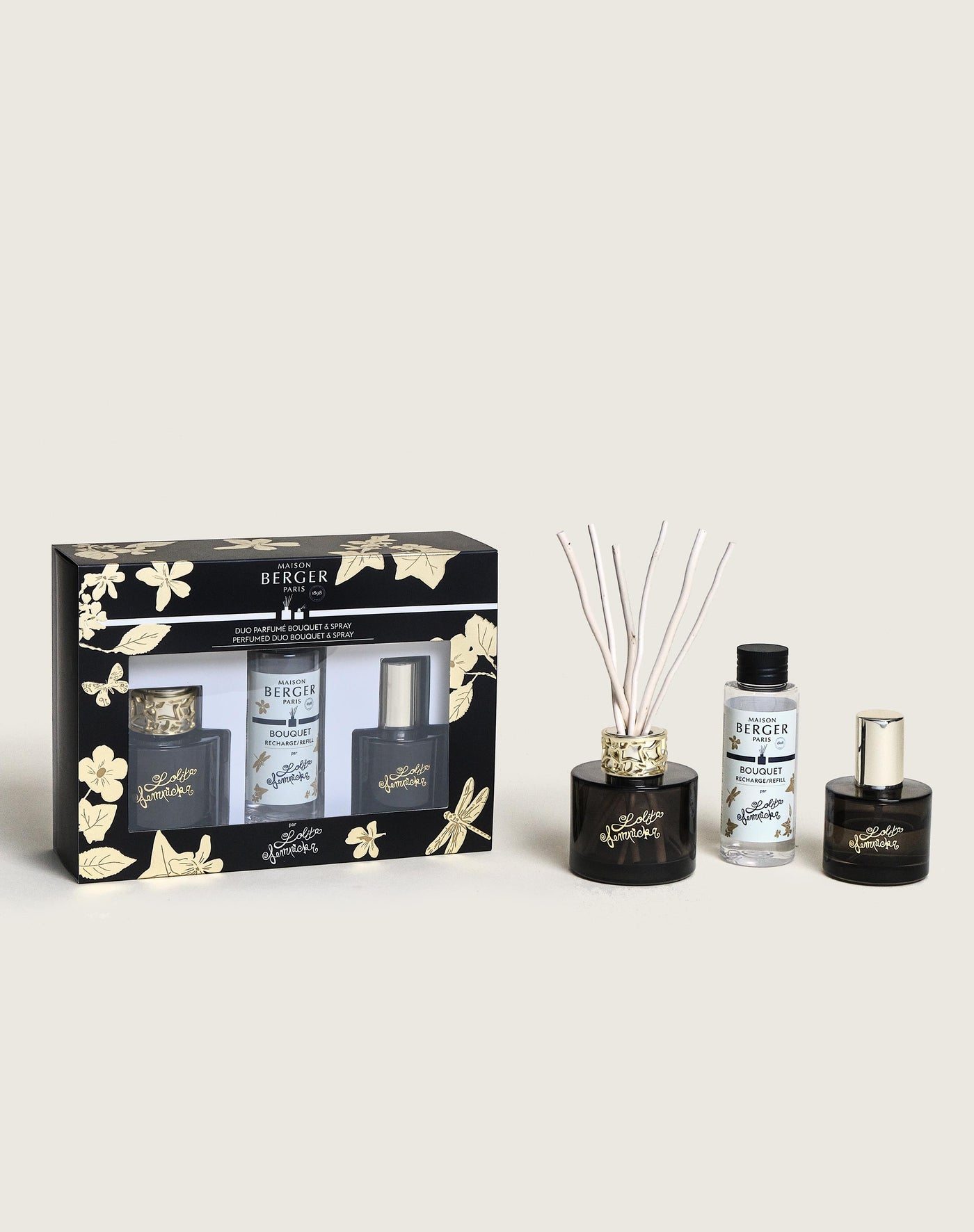 Dúo mini Bouquet & Spray ambientador Lolita Lempicka Black Edition