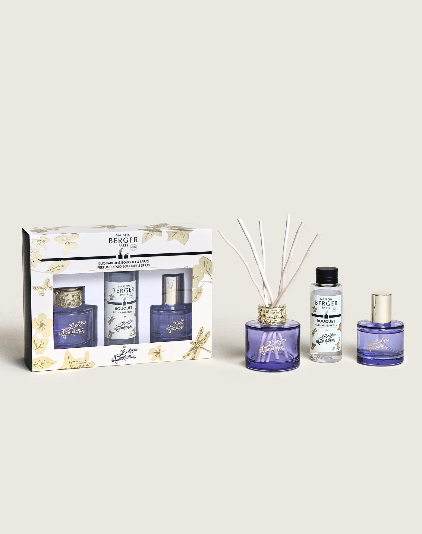 Dúo mini Bouquet & Spray ambientador Lolita Lempicka Parme