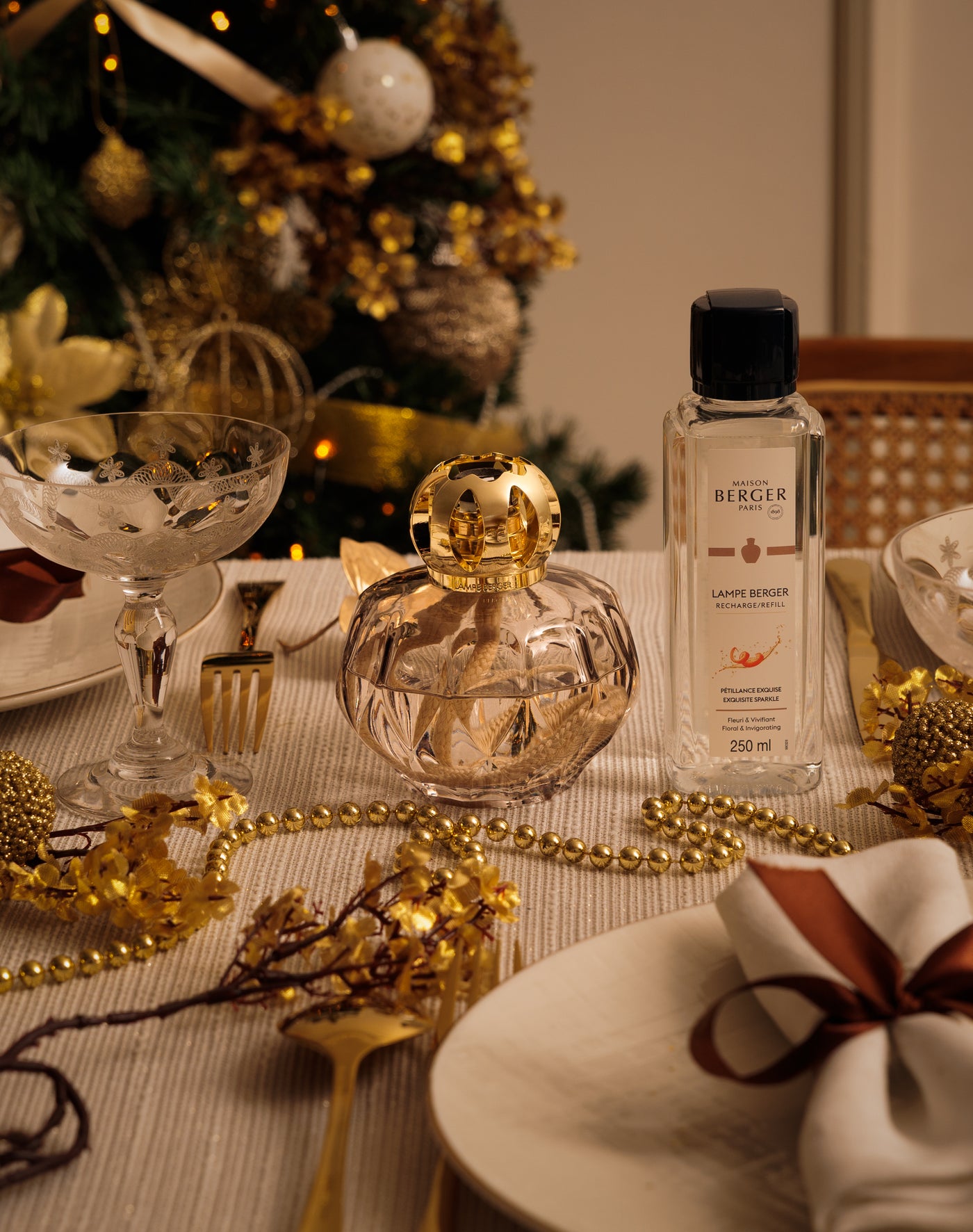 Cofre lámpara Berger Rosalie Grise