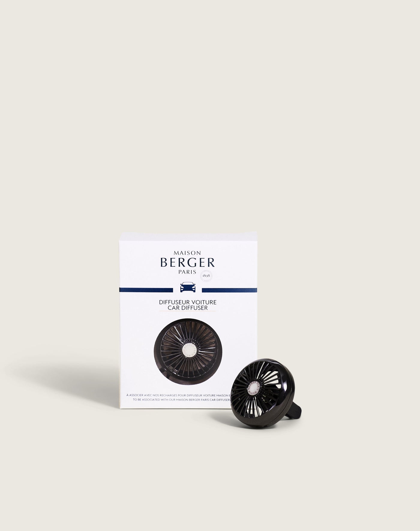 Pinza difusor de coche Car Wheel Noire