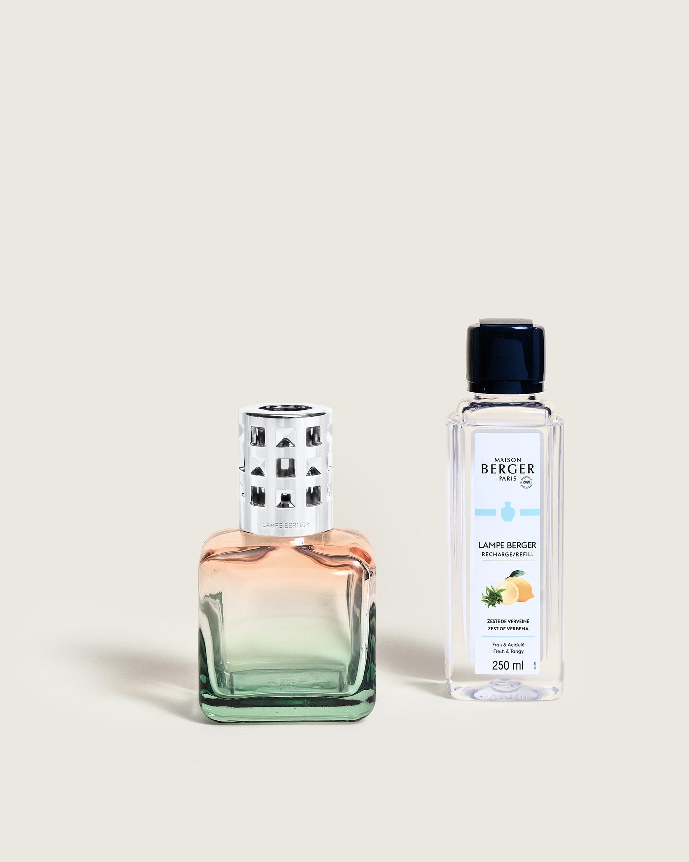 Cofre lámpara Berger Glaçon Pêche/Verte