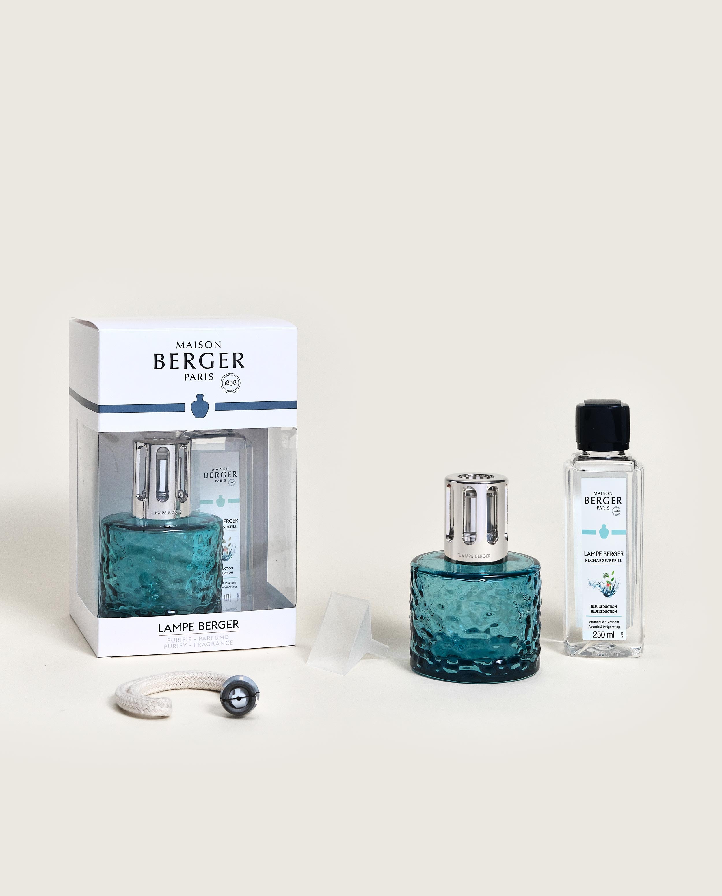 Cofre lámpara Berger Mirage Bleue • Maison Berger Paris Espagne
