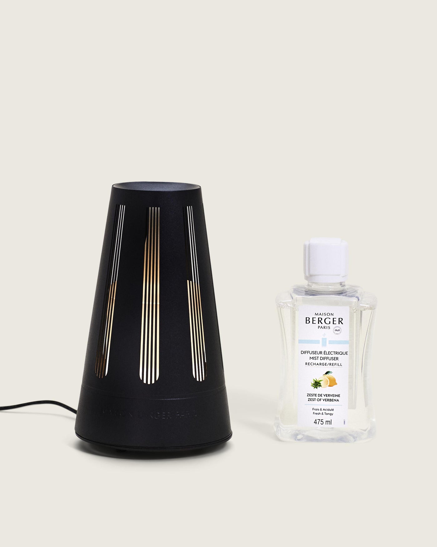 Difusor eléctrico Amphora Noir Satiné