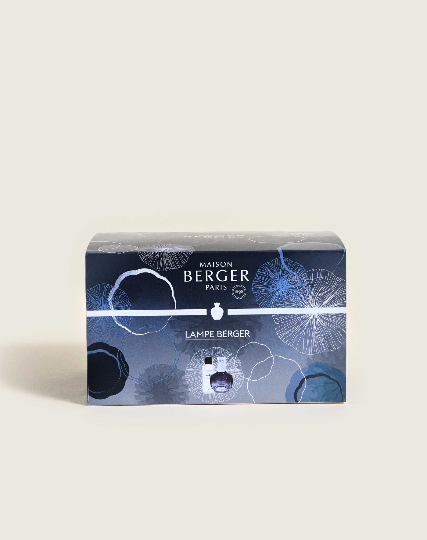 Cofre lámpara Berger Molécule Bleu Nuit
