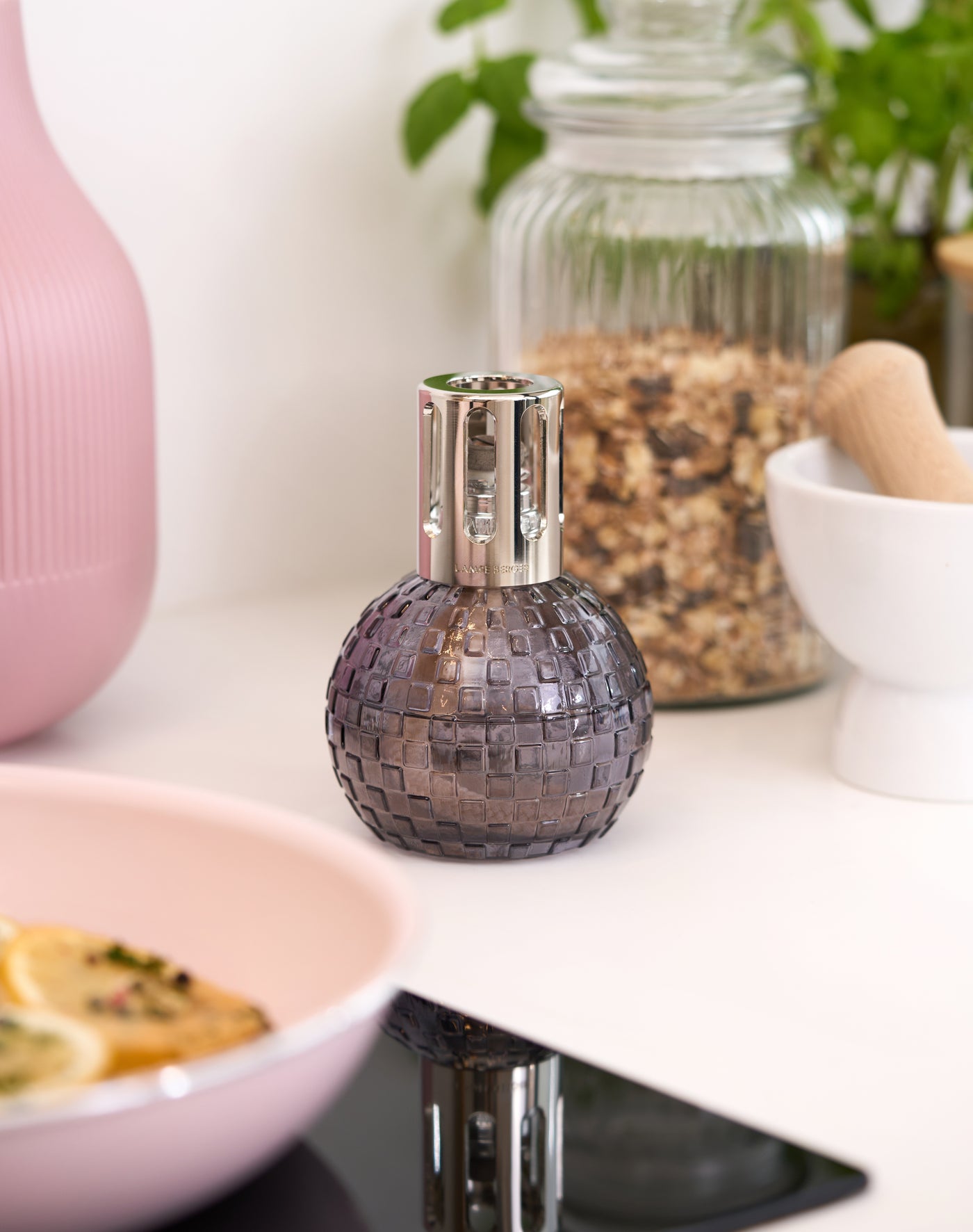 Cofre lámpara Berger Disco Grise